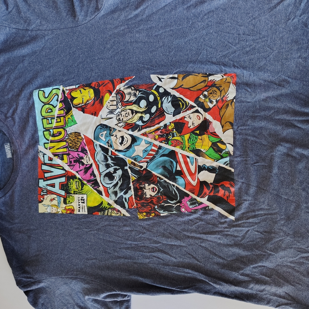 Marvel Avengers Blue Graphic Tee